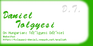 daniel tolgyesi business card